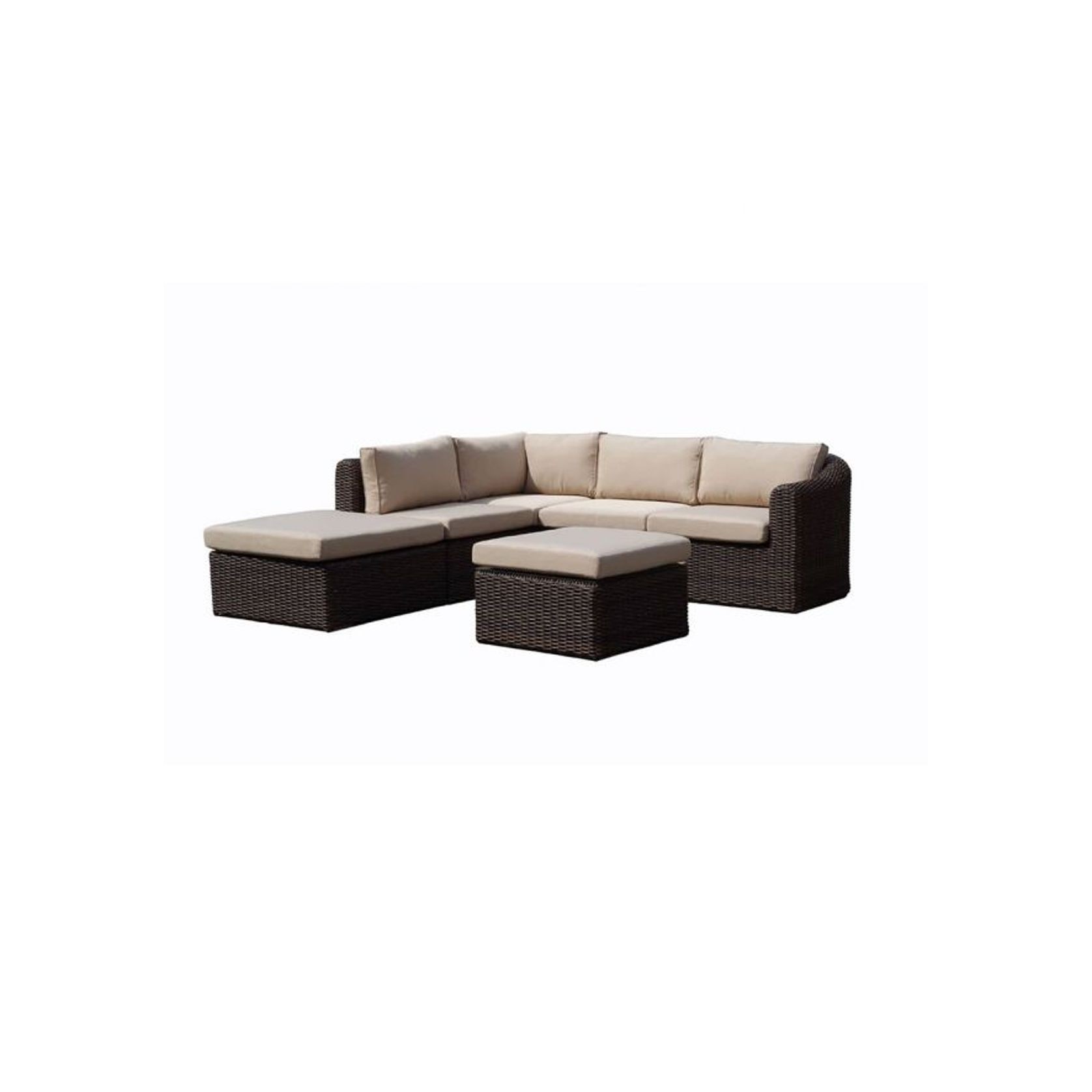 Subiaco Chaise Outdoor Lounge Set w/ Coffee Table gallery detail image