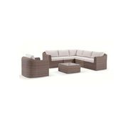 Subiaco 7 Piece Outdoor Corner Lounge w/ Coffee Table gallery detail image