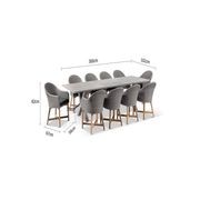 Tahitian Aluminium Dining Table W/Coastal Chairs gallery detail image