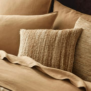 Weave Home Vista Cushion - Natural | Chunky Linen/Wool Blend gallery detail image