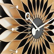 Vitra | George Nelson Sunflower Clock | Birch-Black gallery detail image