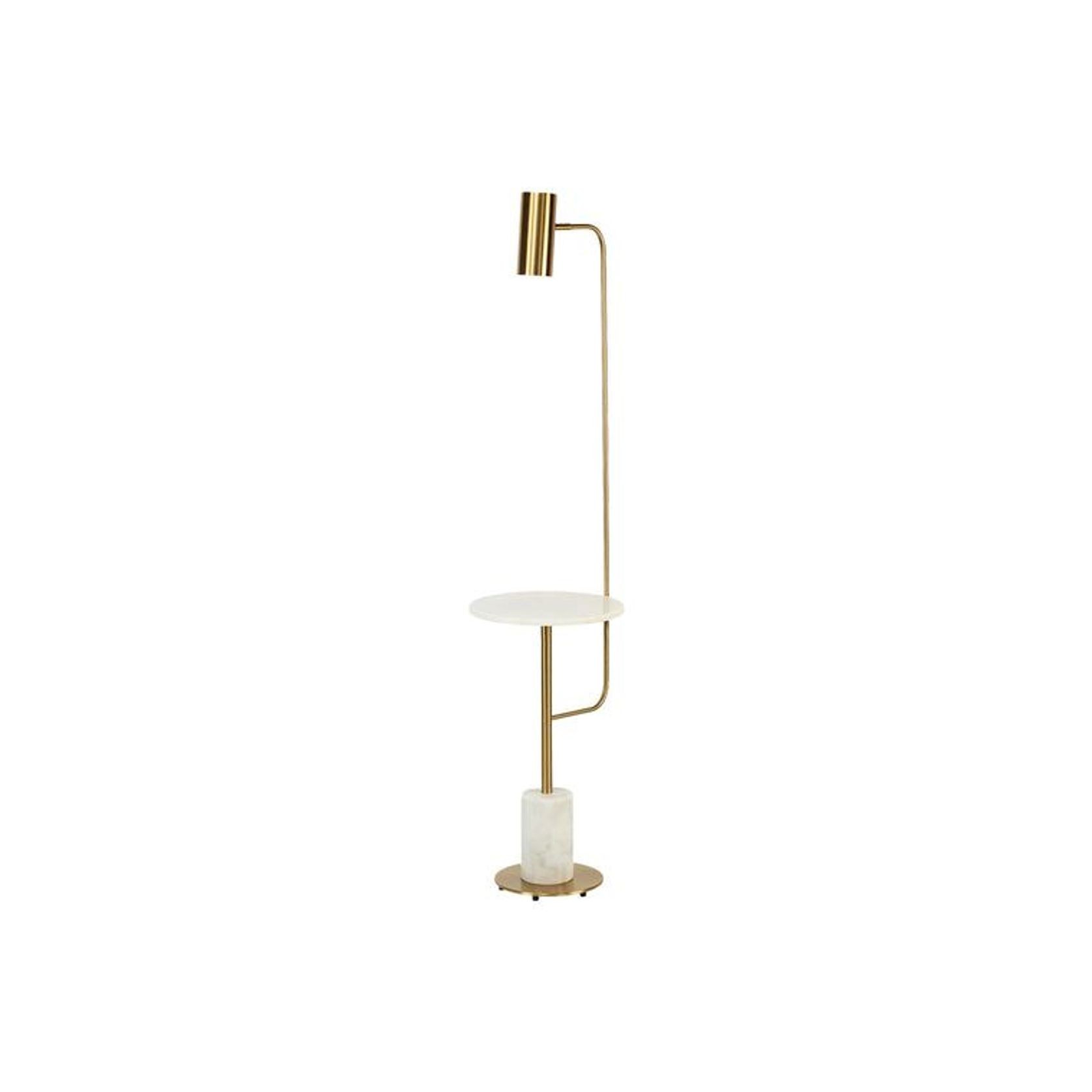 Disson Functional Floor Lamp with Table Top and Marble Base gallery detail image