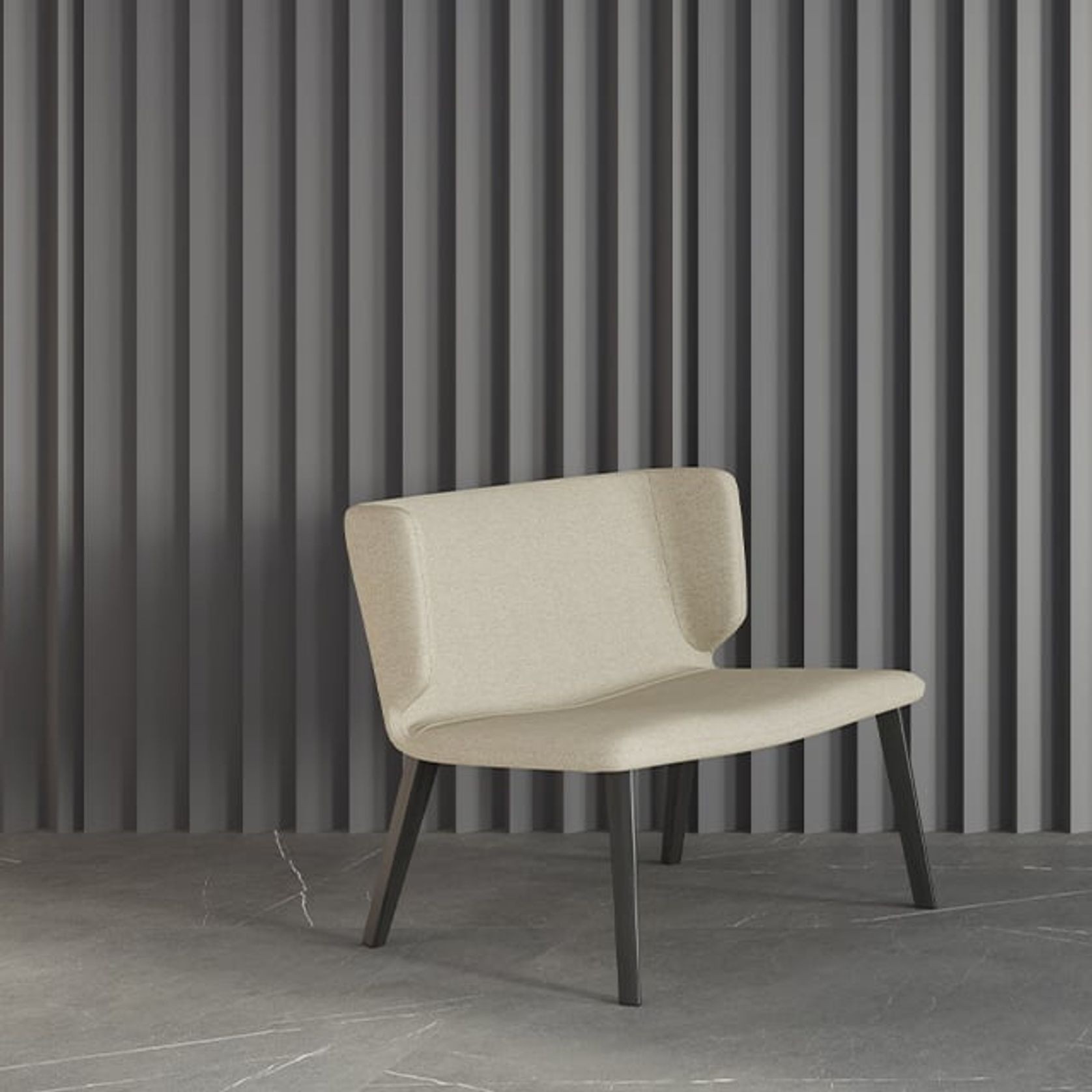 Wrapp Armchair - Wooden Base gallery detail image