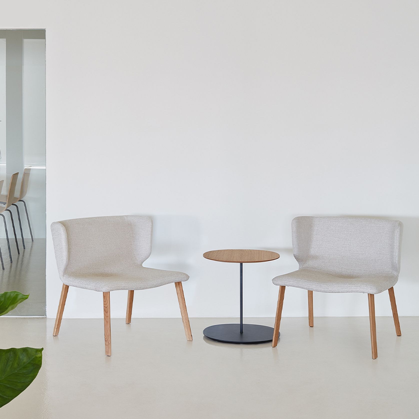 Wrapp Armchair - Wooden Base gallery detail image