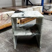 Waterfall Side Table - Twill Green gallery detail image