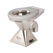 Disabled Pedestal Toilet Pan - S Trap with Assistance Single Flap White Toilet Seat gallery detail image