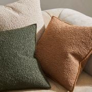 Weave Home Alberto Boucle Cushion - Olive | 50 x 50cm gallery detail image