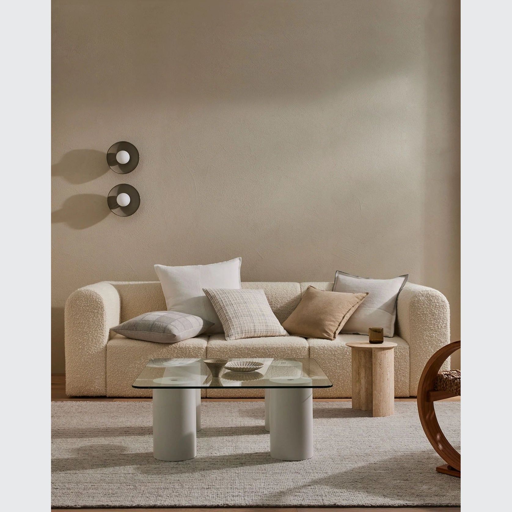 Weave Home Tripoli Cushion - Pearl | 50 x 50cm gallery detail image