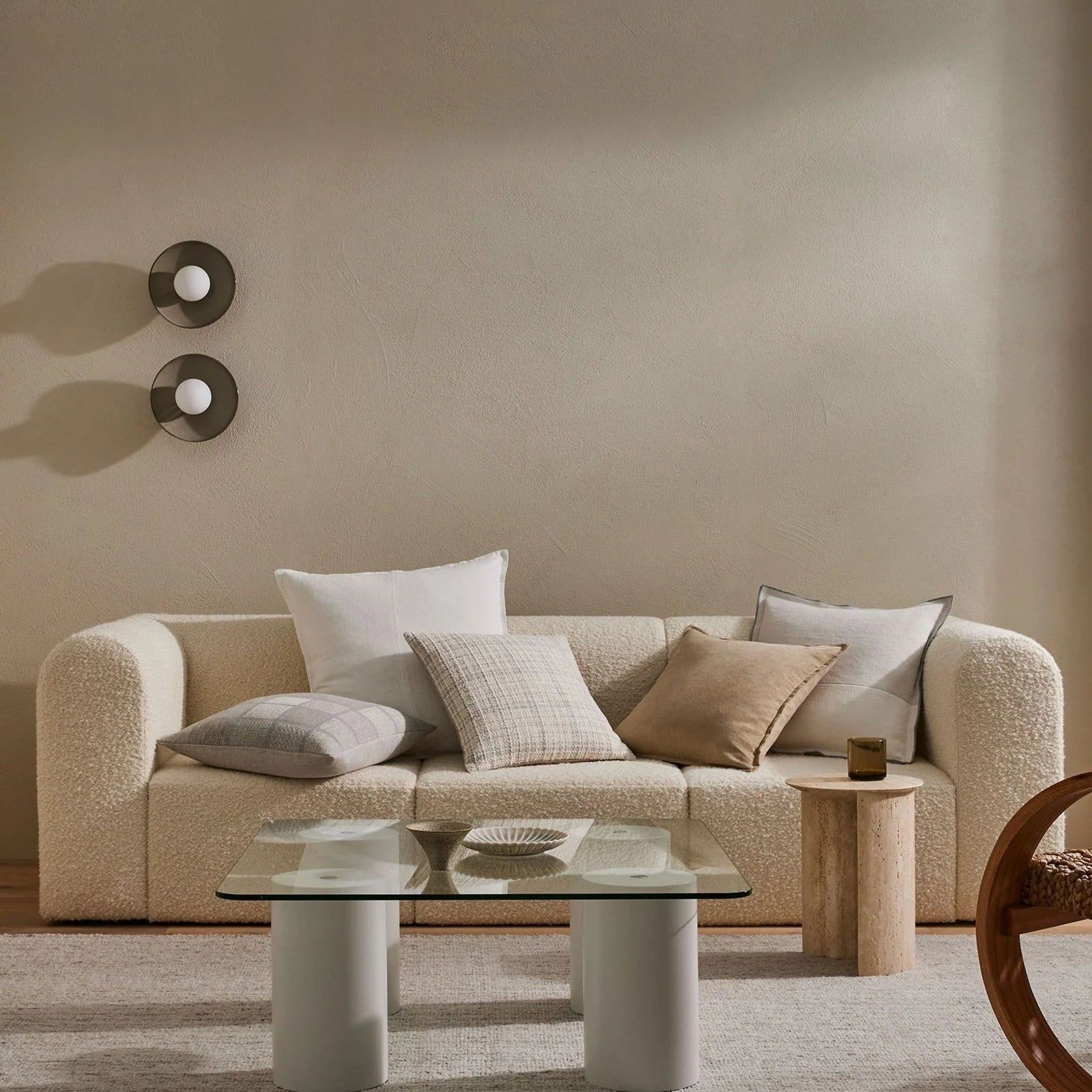 Weave Home Tripoli Cushion - Pearl | 50 x 50cm gallery detail image