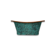 The Copper Bath Tub - Aurora Hammered Copper Double Slipper 1700mm - CB5018-D67 gallery detail image
