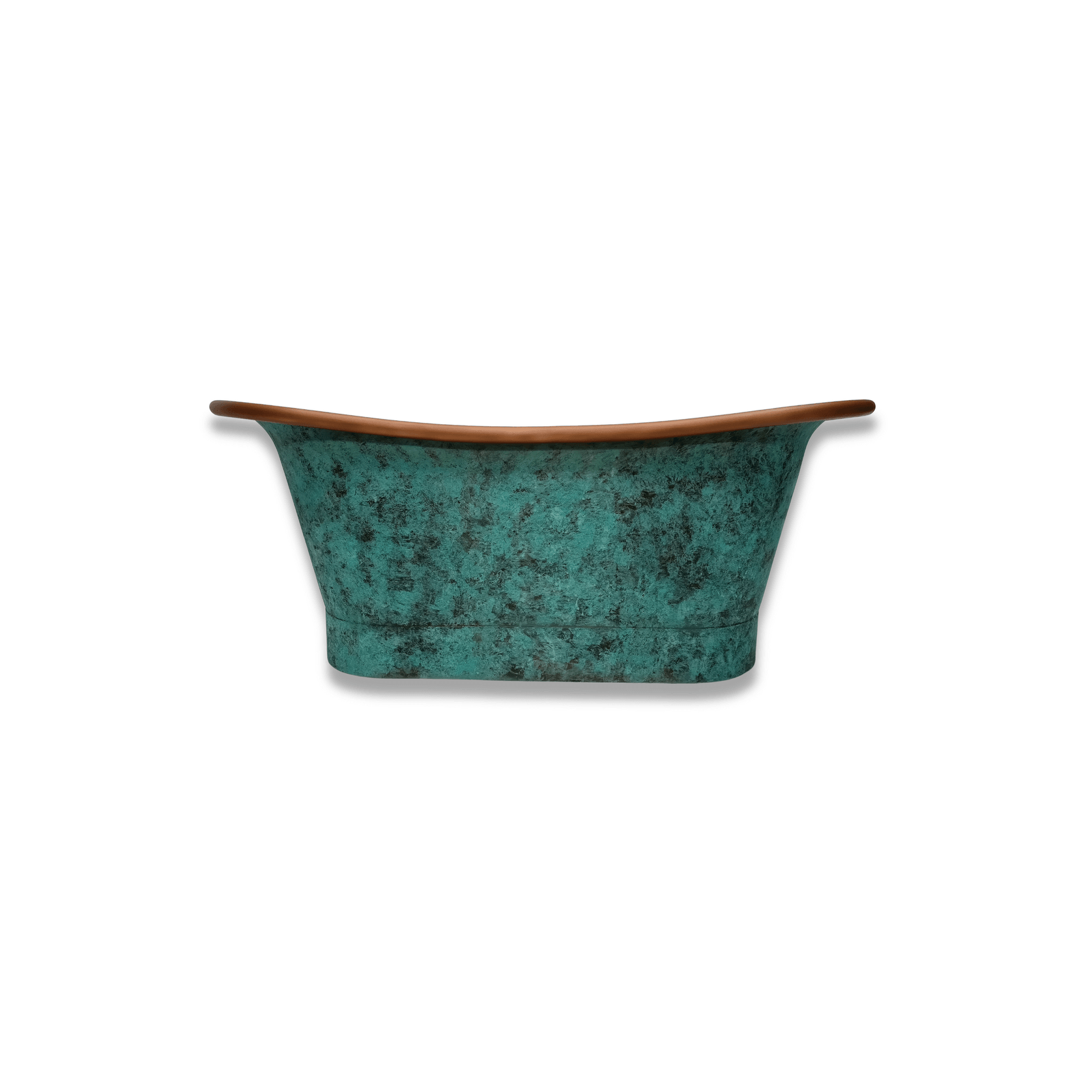 The Copper Bath Tub - Aurora Hammered Copper Double Slipper 1700mm - CB5018-D67 gallery detail image