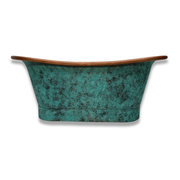 The Copper Bath Tub - Aurora Hammered Copper Double Slipper 1700mm - CB5018-D67 gallery detail image