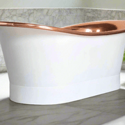 The Copper Bath Tub - Shanti Copper Double Slipper Smooth 1700mm - CB5017-D67 gallery detail image