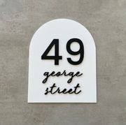 Personalised Script Arch House Sign gallery detail image