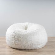 Fur Bean Bag - White Polo gallery detail image