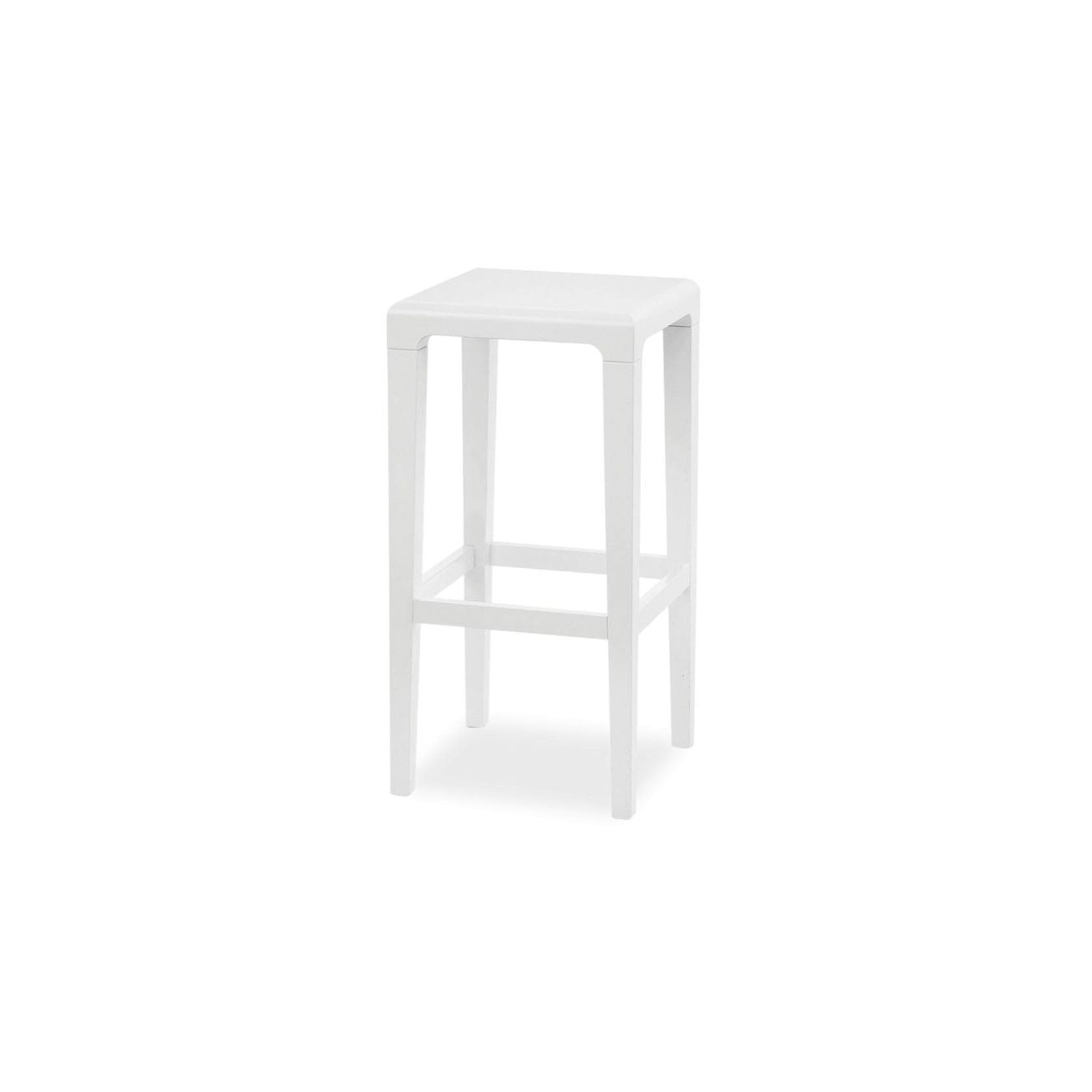 Rioja Kitchen Stool - White Painted - by TON gallery detail image