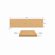 White Oak Veneer T&G Wall Panel UV-Coated A/BB gallery detail image