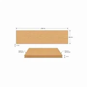 White Oak Veneer T&G Wall Panel UV-Coated A/BB gallery detail image