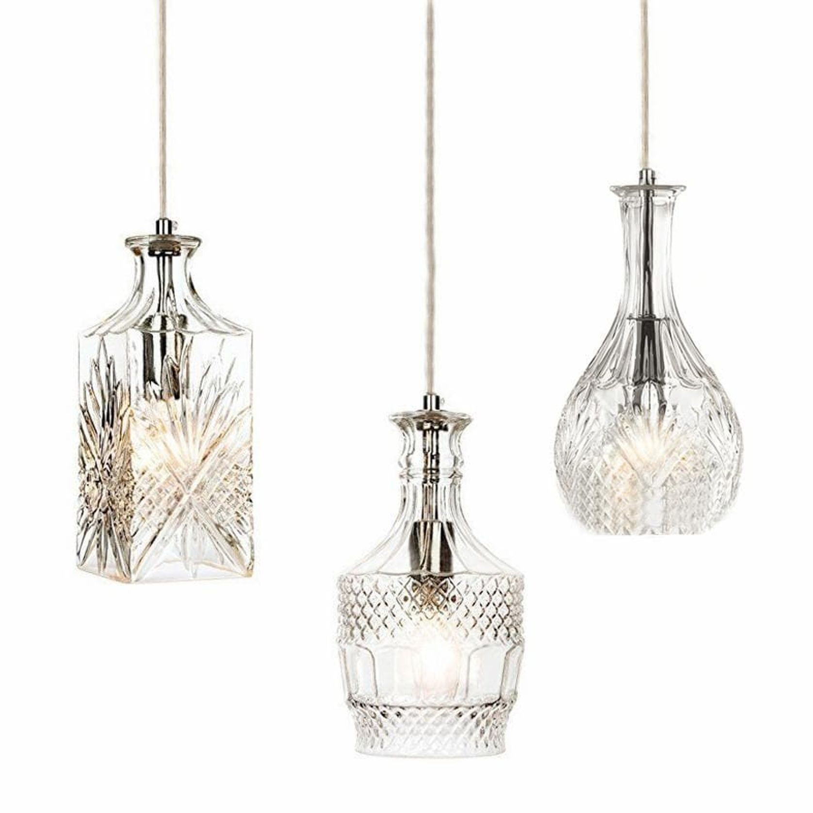 Wine Decanter Glass Pendant Light - Sherry gallery detail image