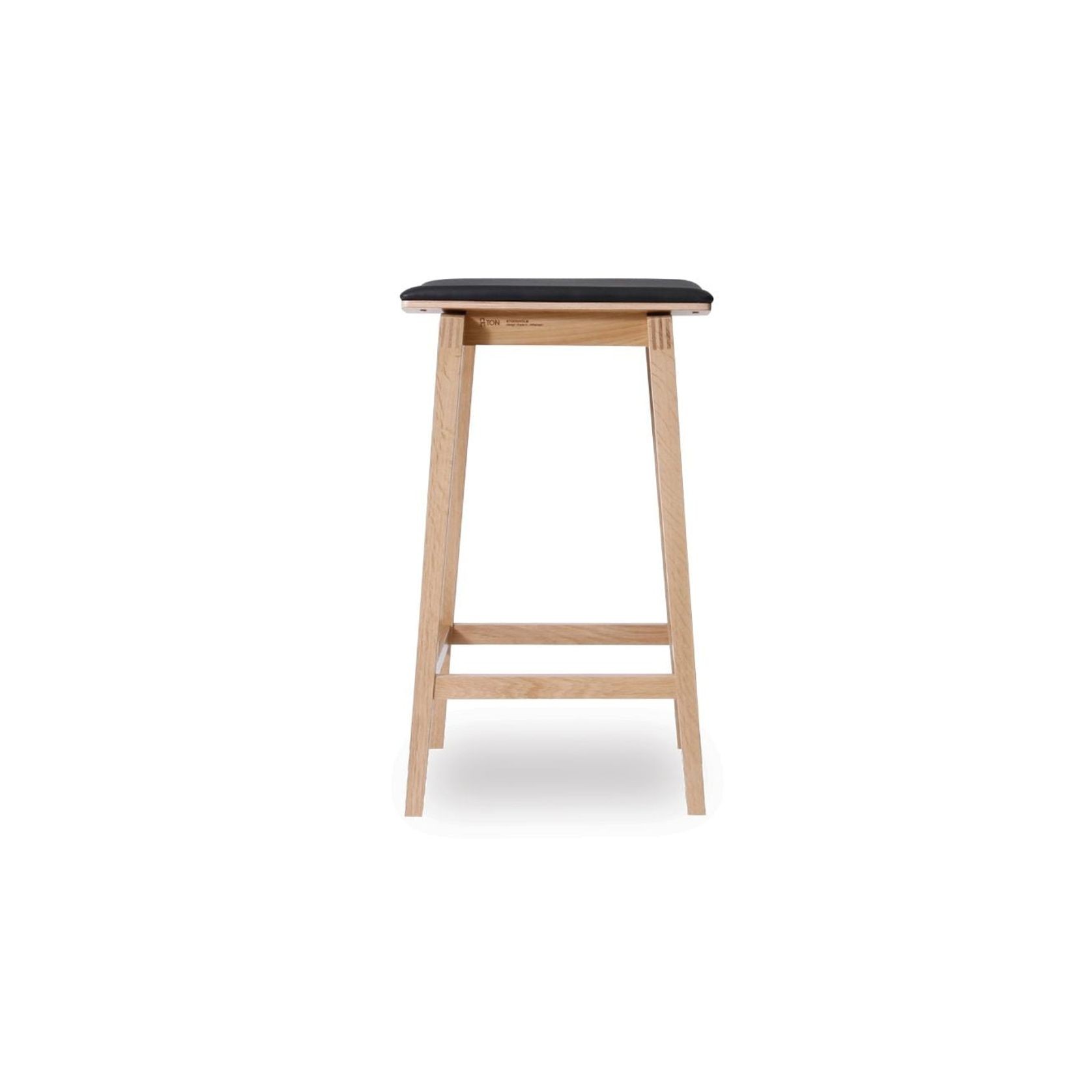 Stockholm Kitchen Stool - Natural Oak - by TON gallery detail image