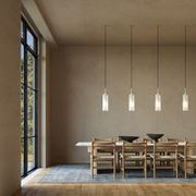 Ombre 1 Light Glass Pendant - Large in White gallery detail image