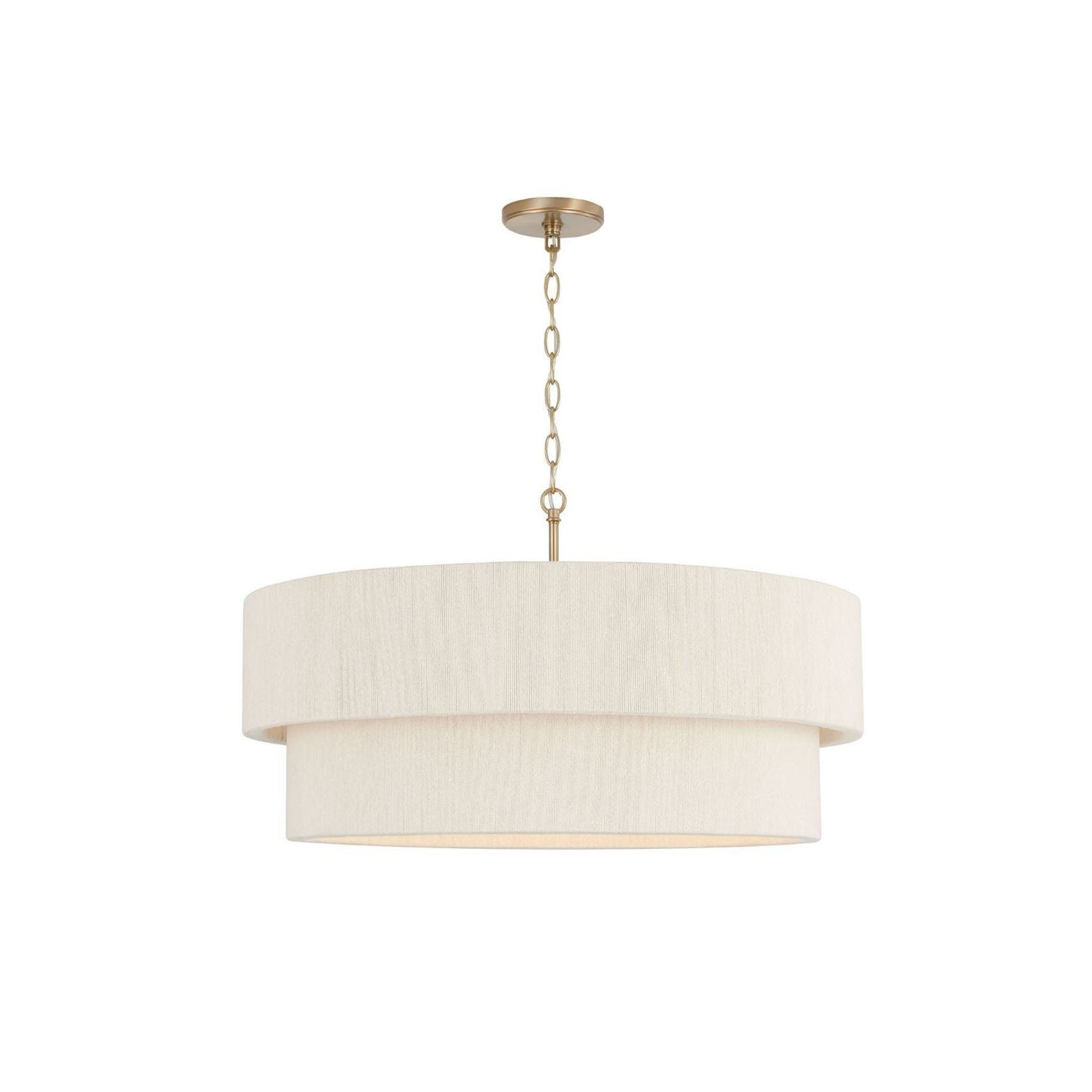 Timmering 4 Light Pendant - Large in Matte Brass gallery detail image