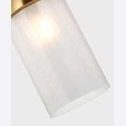 Lumi 1 Light Pendant in Aged Brass gallery detail image