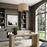 Cody 3 Light Pendant in White Wash & Matte Brass gallery detail image