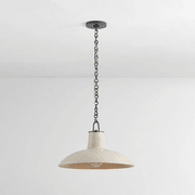 Potter 1 Light Pendant In Distressed Bronze & Ceramic Ivory Crackle gallery detail image