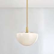 Herman 1 Light Pendant - Large in Aged Brass gallery detail image