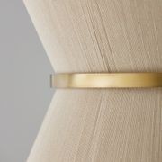 Fisher 8 Light Pendant in Brass & Bleached Rope gallery detail image