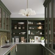 Rigby 4 Light Chandelier in Aged Brass gallery detail image