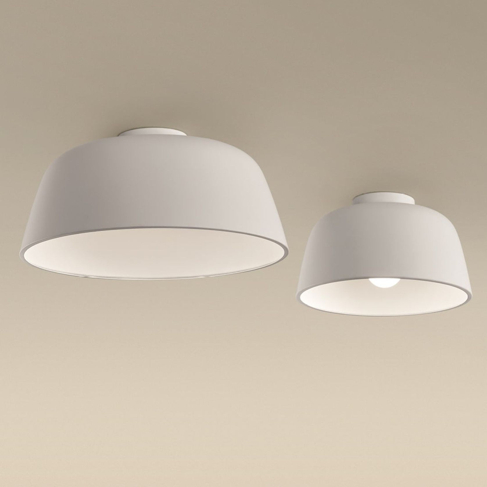 Kondo Ceiling Light - Large in Grey & White gallery detail image