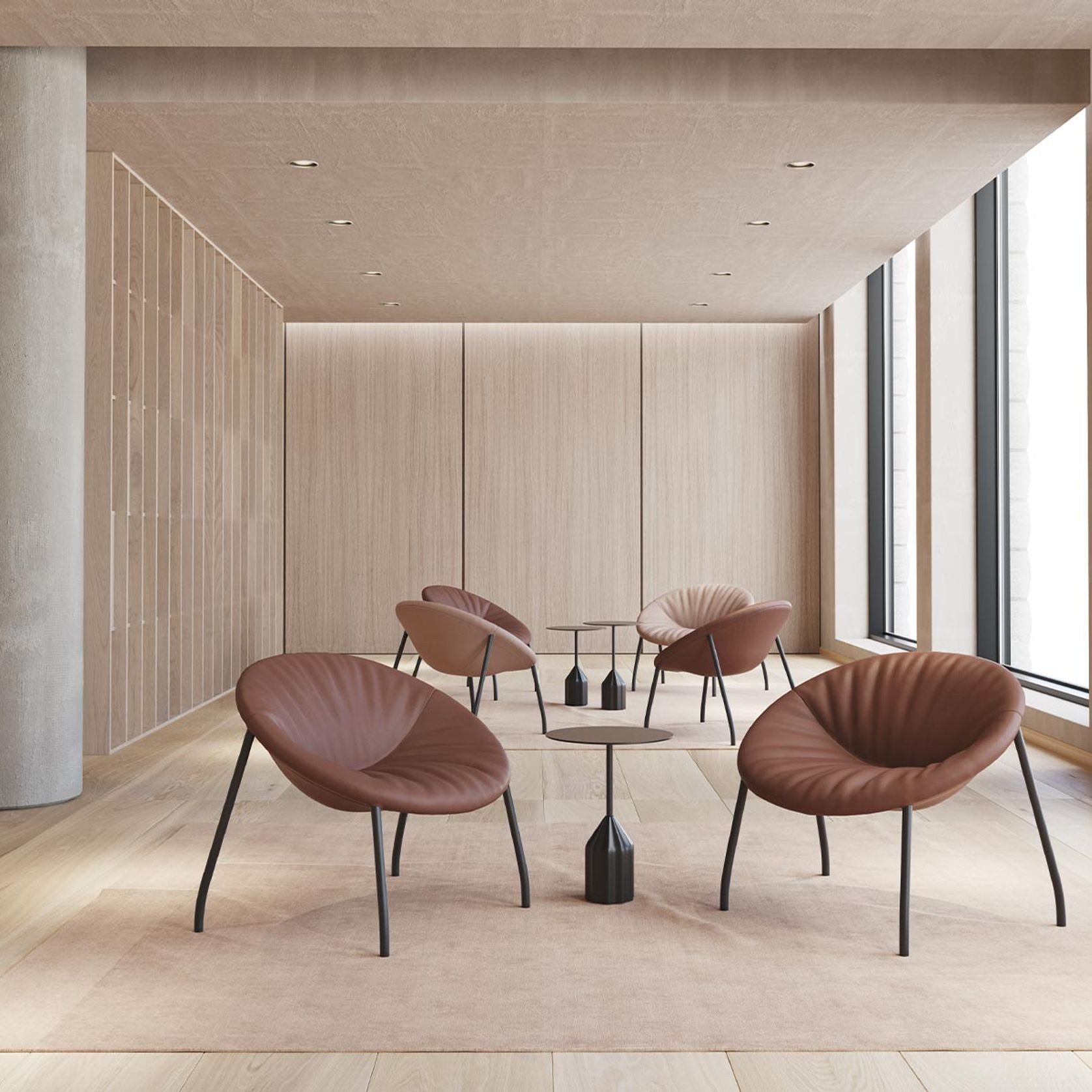 Zoco Lounge Chair Castors ArchiPro AU