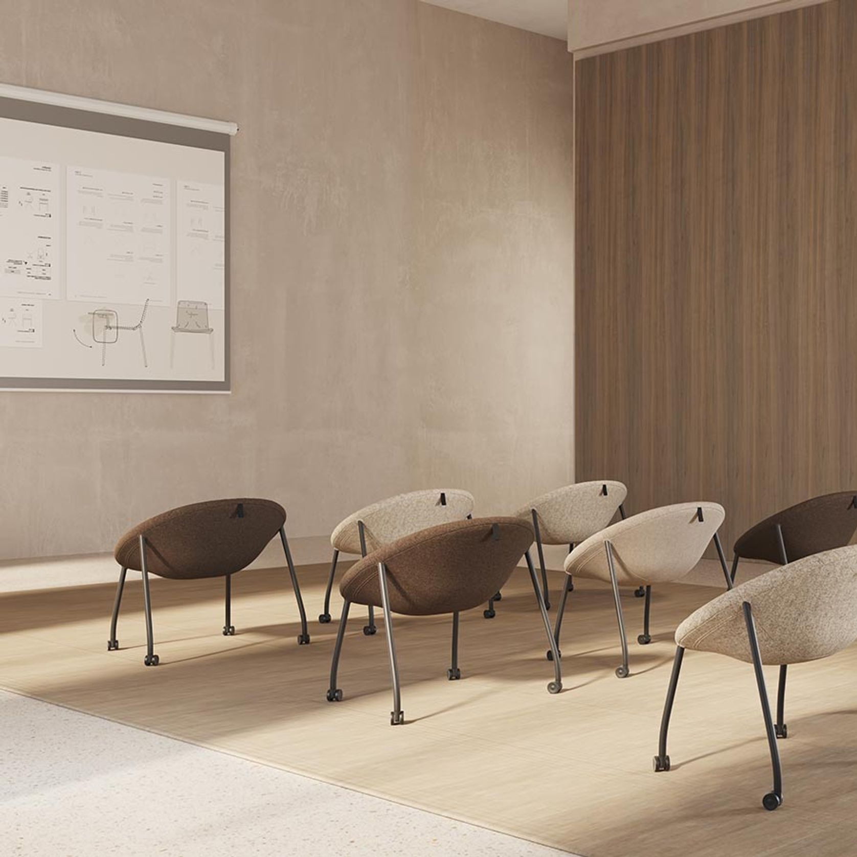 Zoco Lounge Chair Castors ArchiPro AU