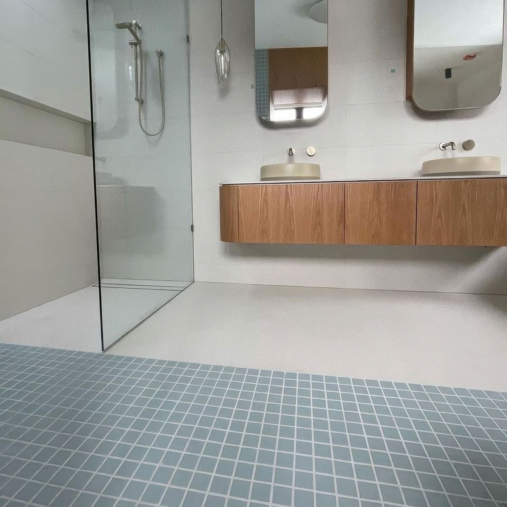 Plimepaplika Aqua Blue Matt Mosaic 45 gallery detail image