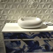 White Frozen Flower Ceramic Wall Tile gallery detail image