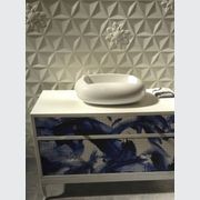White Frozen Flower Ceramic Wall Tile gallery detail image