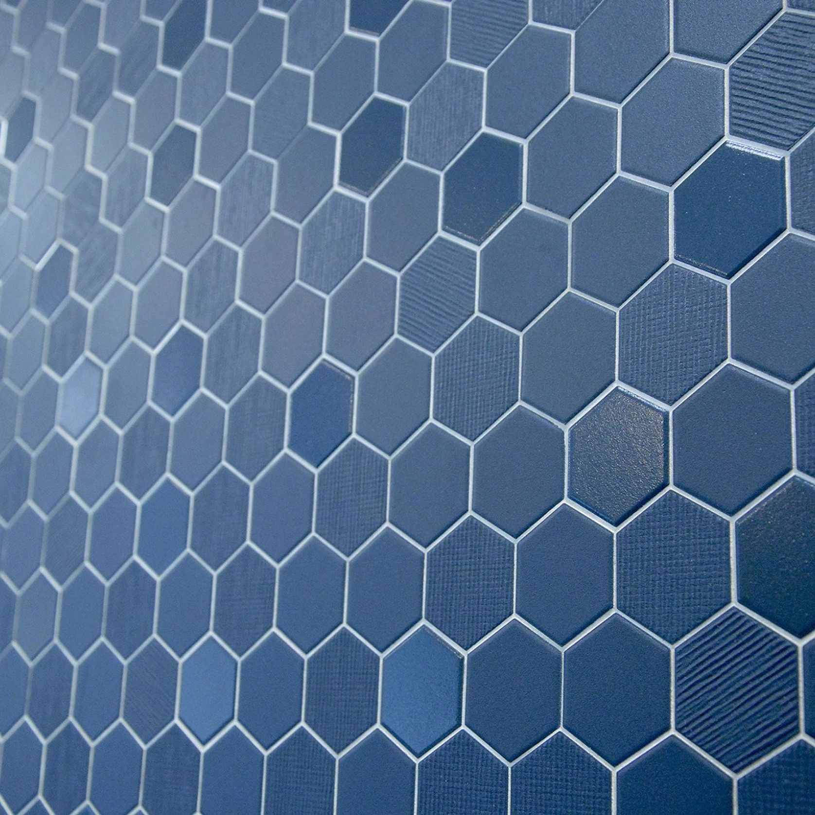 Beton Still Hex Mosaic Tiles gallery detail image