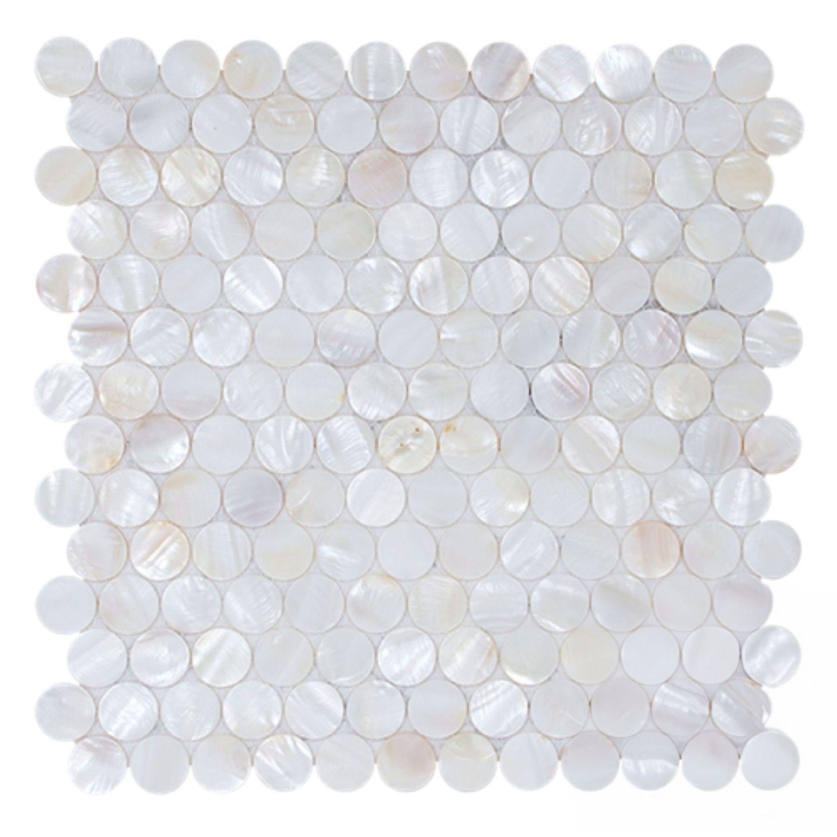 Mother Of Pearl Mosaic Bianca Pennyround gallery detail image