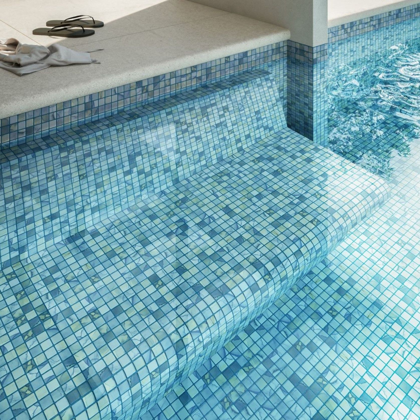 Washes Tile | Aquarelle Collection by Ezarri gallery detail image