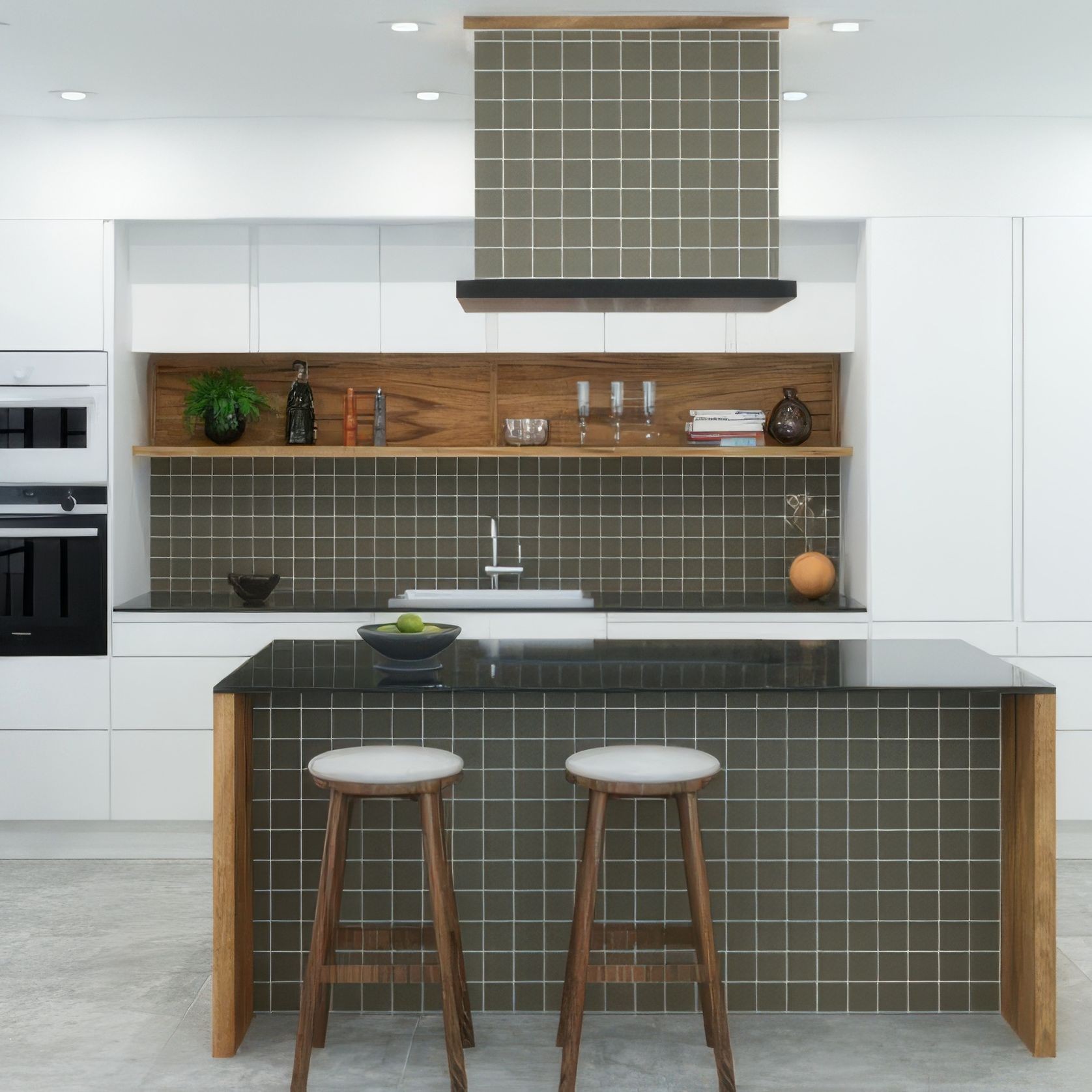 Surfaces Olive Matt 75mm Mosaic gallery detail image