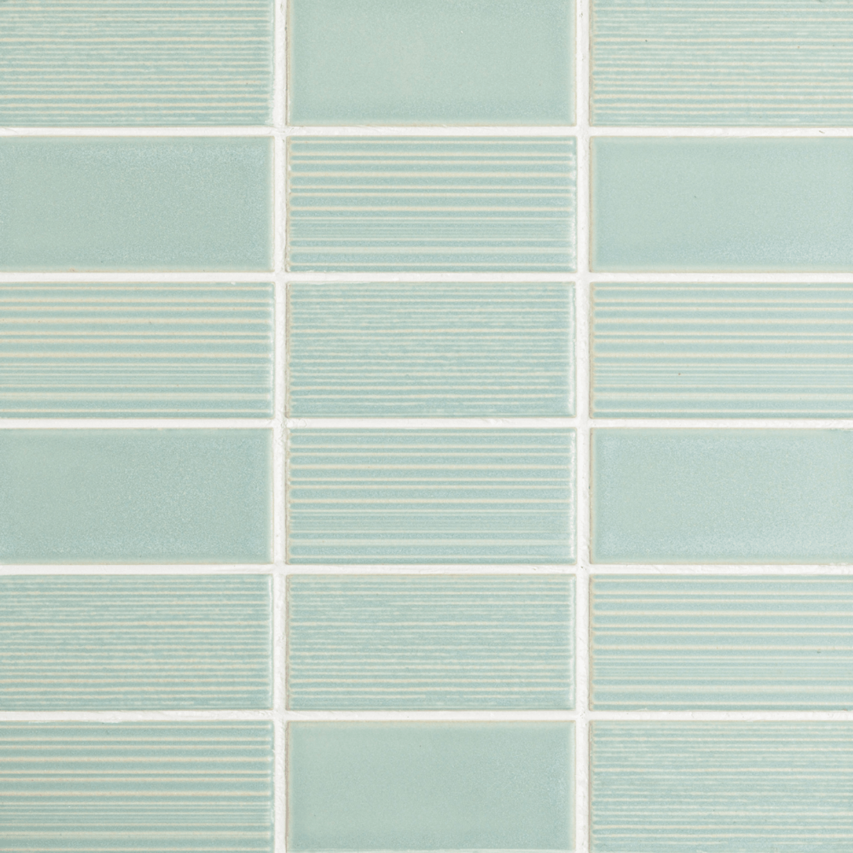 Maze Mint Green Mosaic Tile gallery detail image