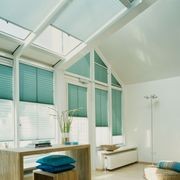 Triangle Fan Top with Blind Under | Pleated Blinds gallery detail image
