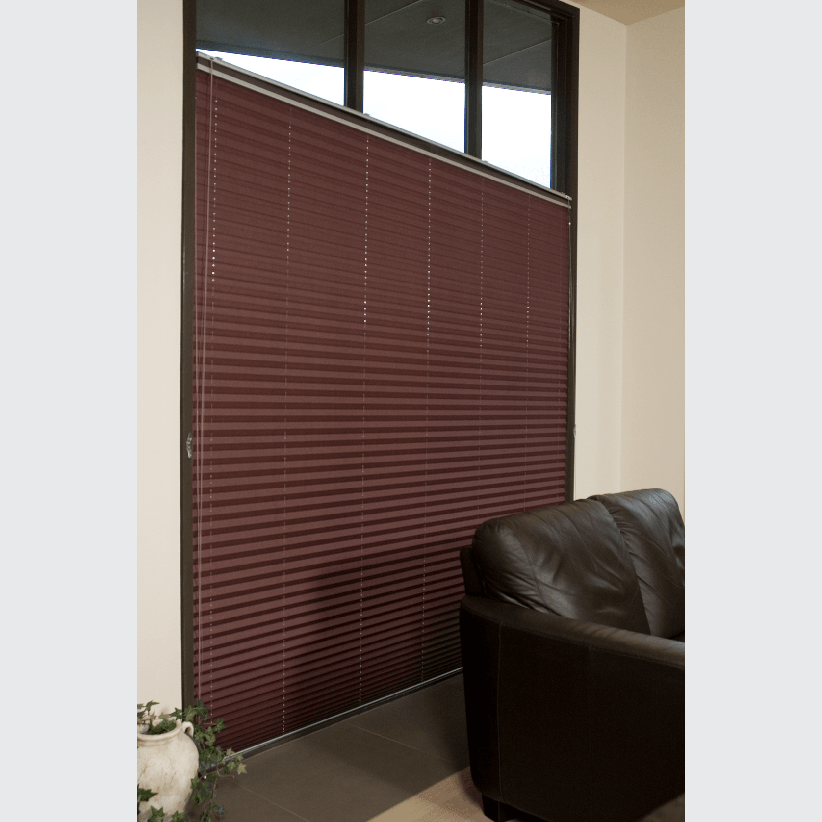 Triangle Horizontal Top Pleated Blind | Pleated Blinds gallery detail image
