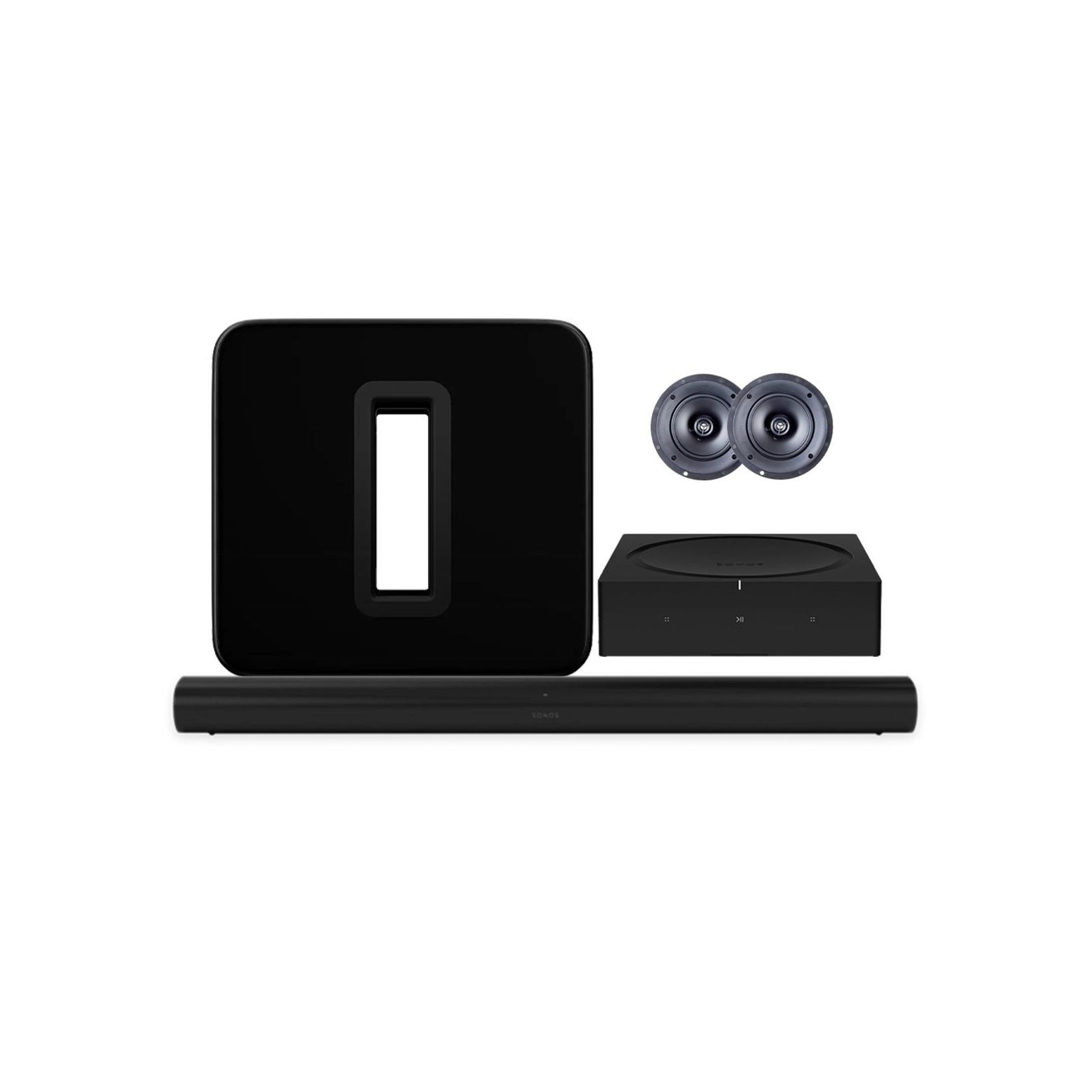 Sonos ARC Custom Surround Pack w/ Paradigm In-Ceiling Speakers gallery detail image