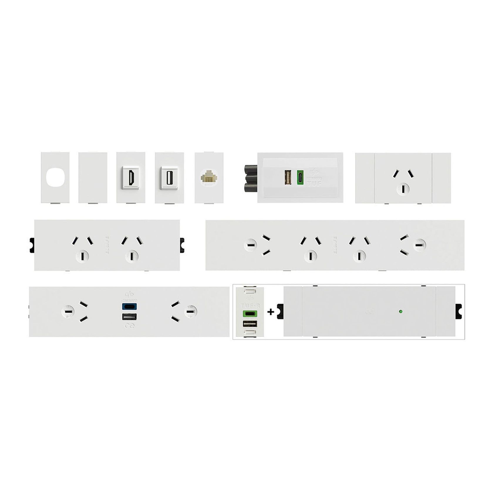 QikFIT Power, Data/AV, USB Charging Modules gallery detail image