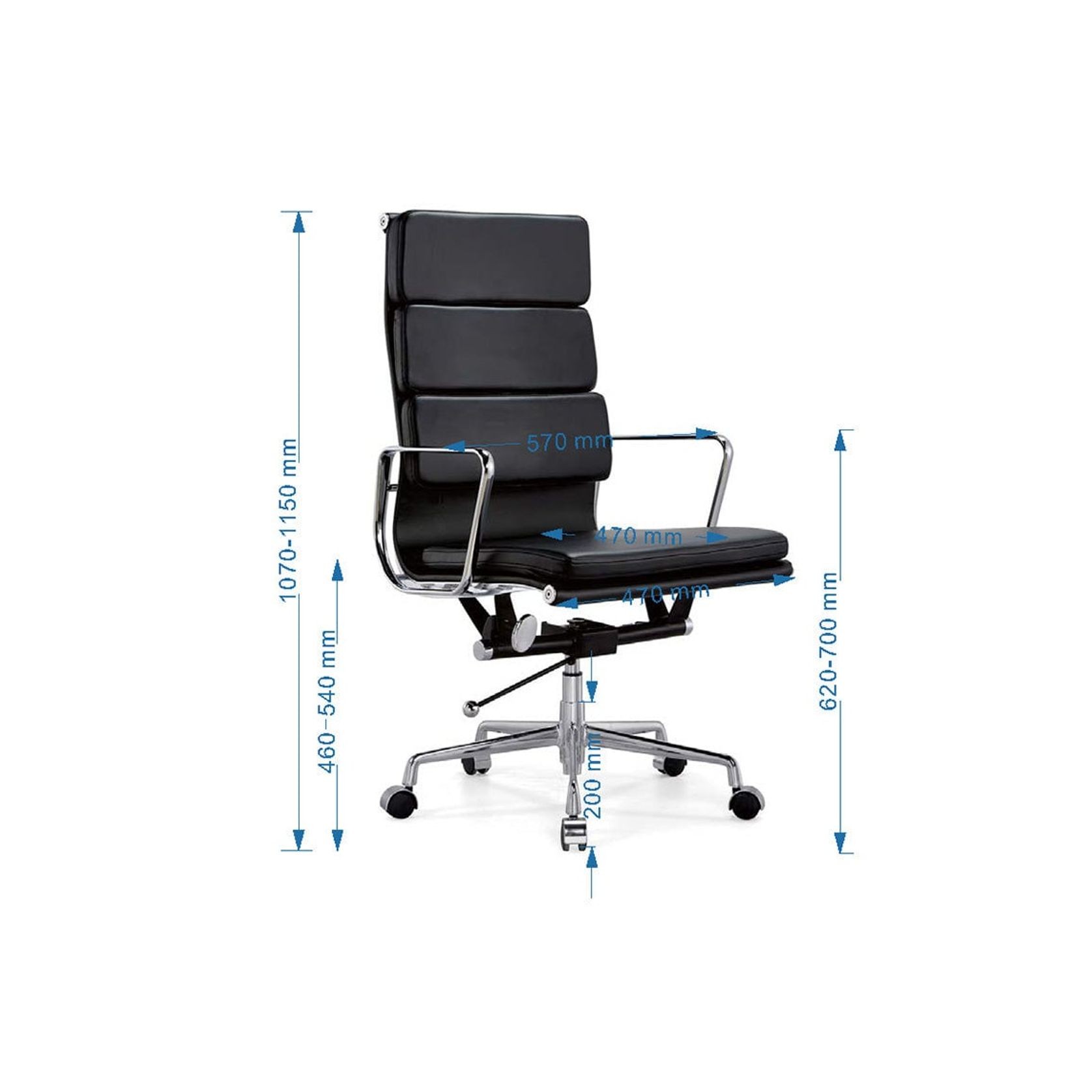 ANDOR High Back Office Chair - Black gallery detail image