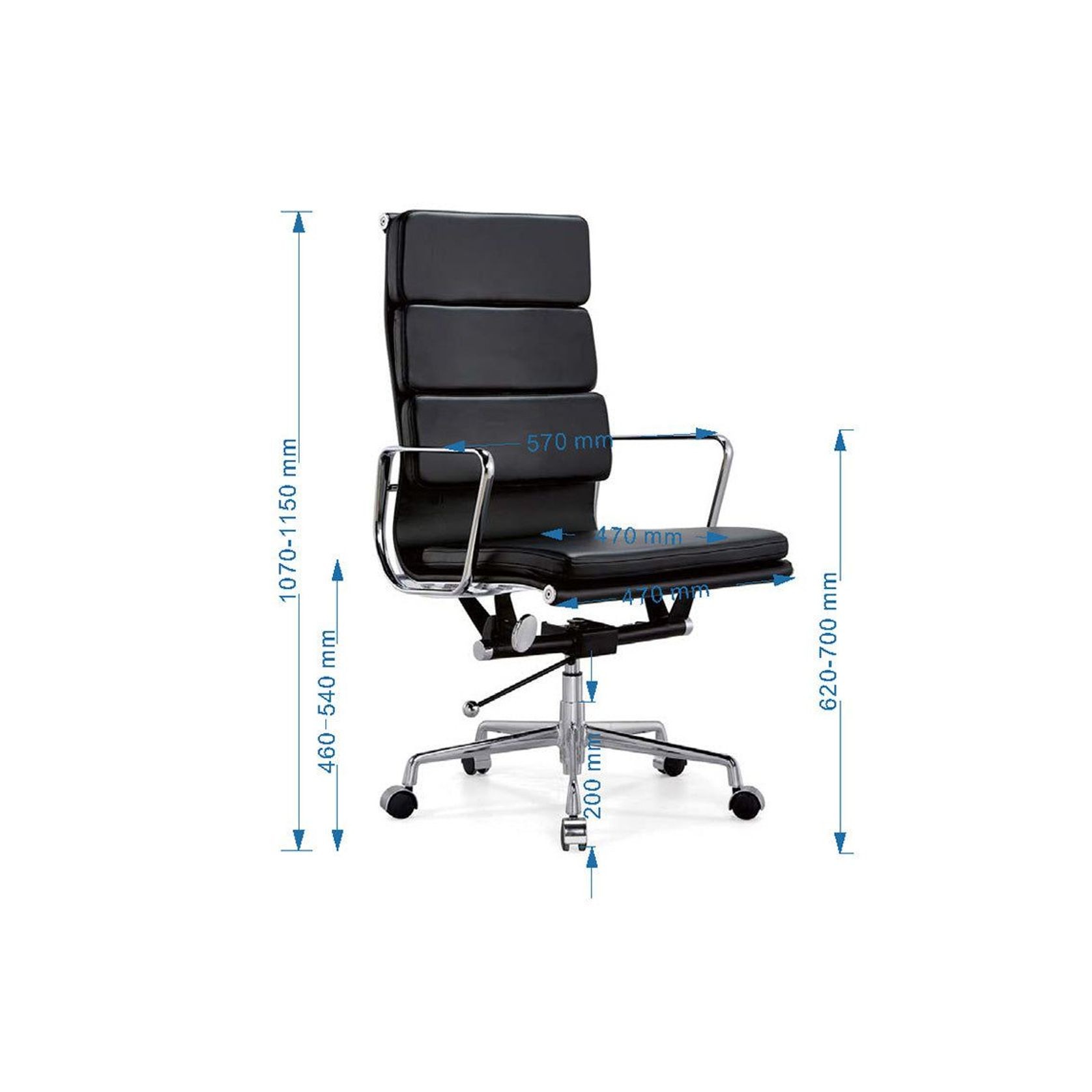 ANDOR High Back Office Chair - Black gallery detail image