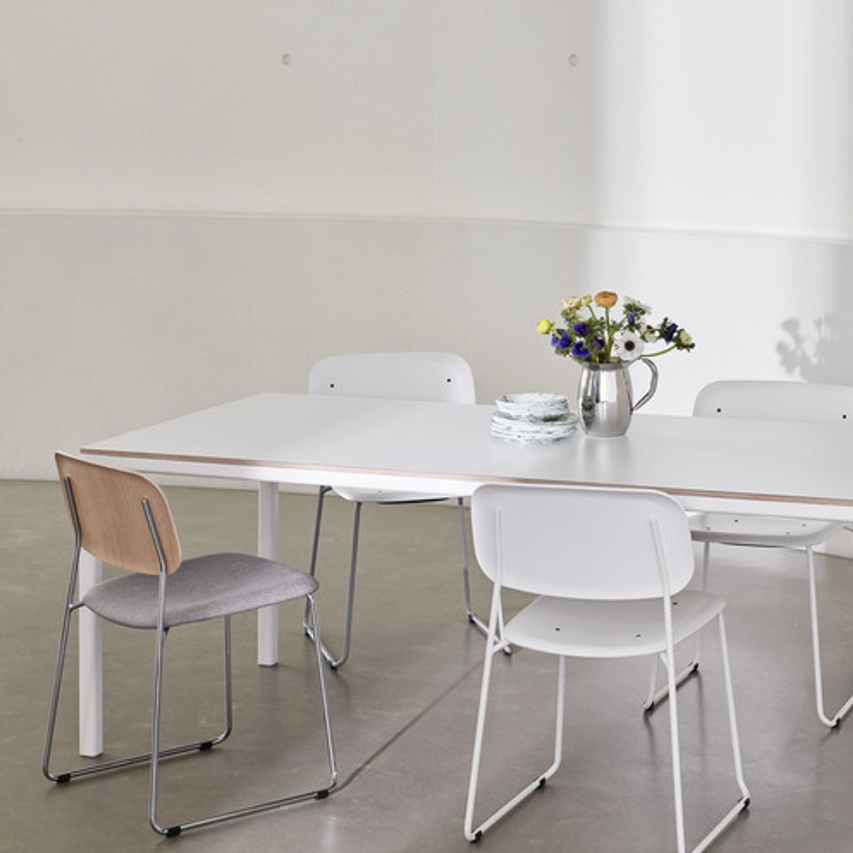 Soft Edge 10 Chair Sled Seat Upholstery by HAY gallery detail image